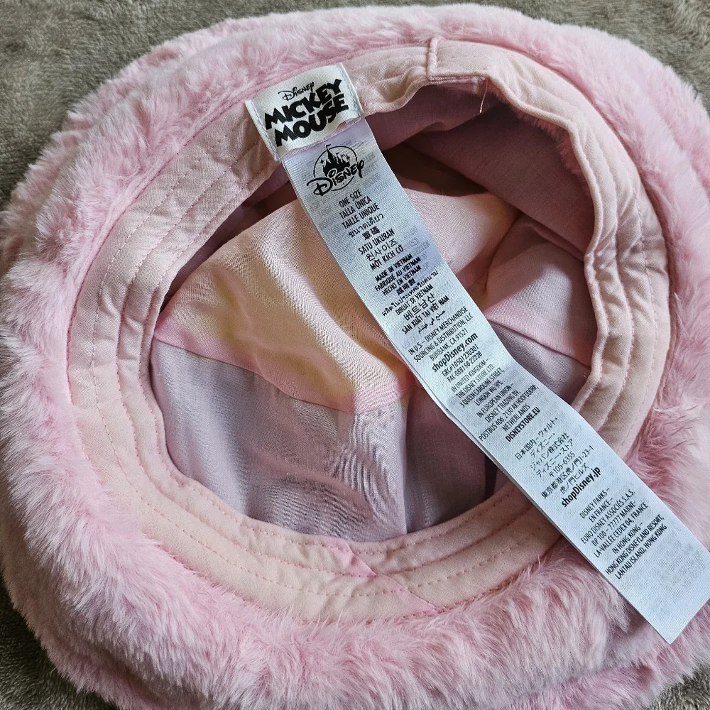 Disney Mickey Pastel Furry Bucket Hat, OS